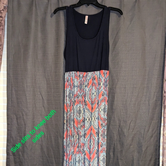 Xhilaration Paisley Maxi dress. Size large. - Picture 1 of 7
